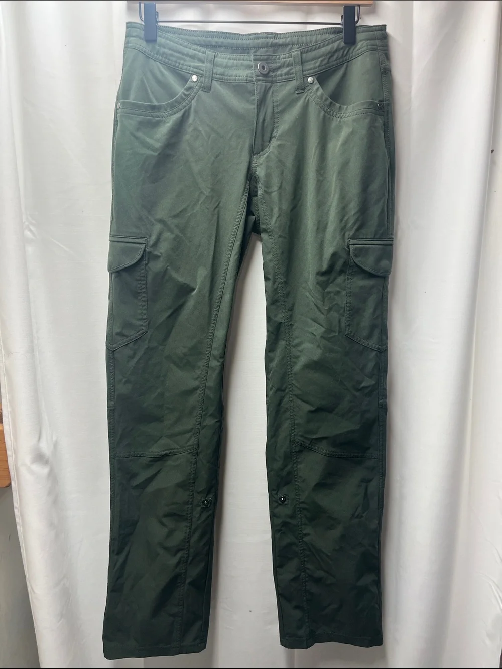 Kuhl 6495 Olive Green Freeflex Roll Up Outdoor Hiking Convertible Pants- 6 - Picture 1 of 6